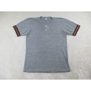 Miami Hurricanes Shirt Mens Extra‎ Large Gray Green UM Canes Football NCAA